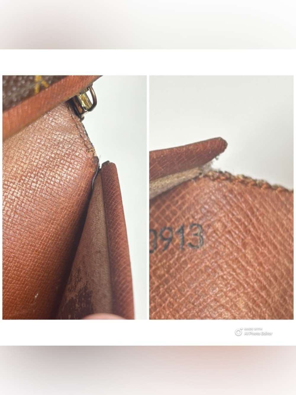 Louis Vuitton Vintage Monogram Tresor Wallet on Chain WOC Made in France RA0913 - Picture 10 of 11